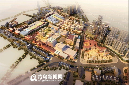 青岛啤酒文化休闲商务区效果图